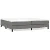 vidaXL Boxspringbett mit Matratze Dunkelgrau 200x200 cm Produktbild-Vorschau 1