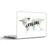 MuchoWow® Laptop Aufkleber Sticker Cover Weltkarte - Reisen Produktbild-Vorschau 1