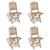 vidaXL Chaises de jardin en bambou 4 pcs. Voir les images du produit 6