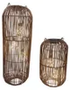 LED Solar Laternen, braun,  2 Stück in Rattan Optik, H: 38 Produktbild-Vorschau 1