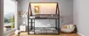 Letto a castello Sweiko 140x200 con recinzione e luce LED, Anteprima dell’immagine prodotto 15