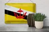 Blechschild Flagge Bruneis 30x20cm Flag of Brunei Vintage Produktbild-Vorschau 4