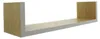 3x Wandregal aus Holz, natur furniert / weiß, Regalset, Produktbild-Vorschau 5