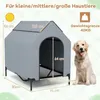 GOPLUS 2 in 1 Hundebett & erhöhte Hundehütte, Haustierbett Produktbild-Vorschau 9