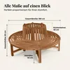 Premium Baumbank Timo rund 180 cm, 360° Rundbank um den Produktbild-Vorschau 2