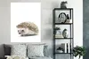 MuchoWow® Poster Igel - Tiere - Weiß 90x120 cm - Wohnzimmer Produktbild-Vorschau 4