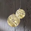 3er Set LED Hängedeko Kugeln Frosty Glitter 10 + 12 + 15cm Produktbild-Vorschau 2