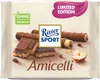A package of Ritter Sport Amicelli chocolate bars with hazelnuts. Produktbild-Vorschau