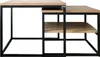 holz4home® Zestaw 2 stolików kawowych wykonanych z wysokiej Podgląd zdjęcia produktu 1