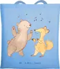 Mr. & Mrs. Panda Shopping Tasche Hase Tanzen - Sky Blue - Produktbild-Vorschau 1