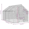 vidaXL Aviary Silver 1,79x3x1,85 m Hliník Náhled obrázku produktu 7
