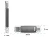 Hama USB-Stick Laeta Twin, USB 2.0, 128GB, Grau Produktbild-Vorschau 6