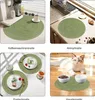 OKWISH 6er Set Tischsets Abwaschbar Rund, Platzsets Blau Produktbild-Vorschau 5