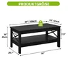 YITAHOME Couchtisch, Wohnzimmertisch, Beistelltische, Produktbild-Vorschau 3