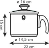 Tescoma Doppelwandiger Milchtopf PRESTO mit Deckel ø16 cm Produktbild-Vorschau 2