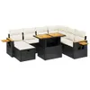 The Living Store 8-tlg. Garten-Sofagarnitur mit Kissen Produktbild-Vorschau 3
