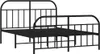 A black metal bed frame is shown against a white background. Náhled obrázku produktu