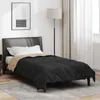 vidaXL Ganzjahresbettdecke Schwarz und Taupe 155 x 220 cm Produktbild-Vorschau 2