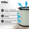 vhbw Faltenfilter kompatibel mit ShopVac Pump Vac 45 Produktbild-Vorschau 2
