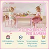 AIYAPLAY Set Tavolo e Sedie per Bambini 3-8 Anni con Motivi Anteprima dell’immagine prodotto 7