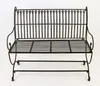 A metal garden bench on a white background. Produktbild-Vorschau