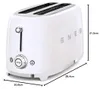 Smeg TSF02WHEU, 4 kaw., Biały, Stal nierdzewna, Przyciski, Podgląd zdjęcia produktu 12
