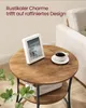 VASAGLE Beistelltisch, Couchtisch rund, Sofatisch, 2 Produktbild-Vorschau 3