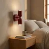 TWIN Wandleuchte E27 2-flammig, rote Metalllampe mit Up Produktbild-Vorschau 8