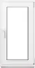 A white framed window with a clear glass pane, presented against a white background. Anteprima dell’immagine prodotto