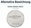 ANSMANN Lithium Knopfzelle CR1616 Produktbild-Vorschau 2