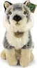 Peluche Lupo 28 Cm Ecologico Anteprima dell’immagine prodotto 7