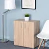 CASARIA® Kommode mit 2 Türen 77x60x30cm Holz Modern Produktbild-Vorschau 2