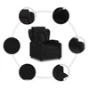 vidaXL Relaxsessel Schwarz Stoff Produktbild-Vorschau 5