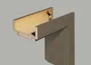 Komplettzarge CPL Lärche Smoke 198,5x86,0x9,0 cm Links Produktbild-Vorschau 1