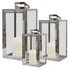 Mojawo 3tlg XXL Luxus Edelstahl Gartenlaternen Set Windlichter Laterne Rostfrei Anteprima dell’immagine prodotto