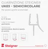STEIGNER Guarnizione doccia curva UK03 50 cm (1 pz.) nero - Anteprima dell’immagine prodotto 2