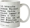 Mr. & Mrs. Panda Tasse Ich brauche keinen Wecker.... - Weiß Produktbild-Vorschau 1