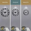Große, runde Wanduhr aus Metall im Vintage-Stil, Produktbild-Vorschau 3