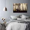 Leinwandbild tiere in einer waldlandschaft 120x80 cm Feeby Produktbild-Vorschau 2
