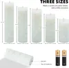 Lot de 3/5 bougies LED sans flamme avec guirlandes Voir les images du produit 6