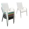 Lot de 8 chaises MARBELLA en textilène blanc - aluminium Voir les images du produit 3