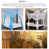 Moskitonetz Doppelbett mit 4 Eckpfosten, Moskitonetz Bett, Produktbild-Vorschau 5