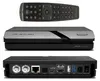 A product shot of a satellite receiver and its remote control, presented from multiple angles. Produktbild-Vorschau