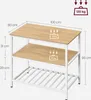VASAGLE Küchenregal mit 3-stufiges Gewürzregal, 60 x 100 x Produktbild-Vorschau 3