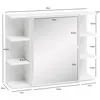 Nástěnná skříň WL5.754 Bílá 80x64,5x20cm Dřevotřísková Náhled obrázku produktu 4