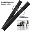 Magnetleiste Messer 40cm Edelstahl Schwarz Selbstklebend 2 Produktbild-Vorschau 5