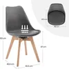 WOLTU Esszimmerstühle drehbar, Design Stuhl, modern, aus Produktbild-Vorschau 3