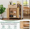 COSTWAY Sideboard Holz, Buffetschrank mit Produktbild-Vorschau 4