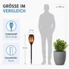 MasterLED Solární zahradní pochodeň 51 cm s efektem plamene Náhled obrázku produktu 6