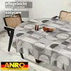 Tischdecke Vintage Holz Patchwork Grau Oval 180x140cm Produktbild-Vorschau 8